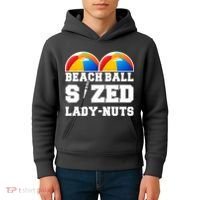 Beach Ball Sized Lady Nuts Lucille Baseball Bat Kids Hoodie thumb 4