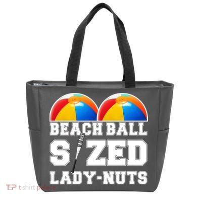 Beach Ball Sized Lady Nuts Lucille Baseball Bat Tote Bag