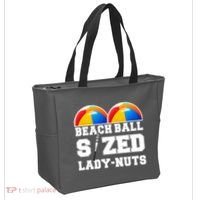 Beach Ball Sized Lady Nuts Lucille Baseball Bat Tote Bag thumb 2