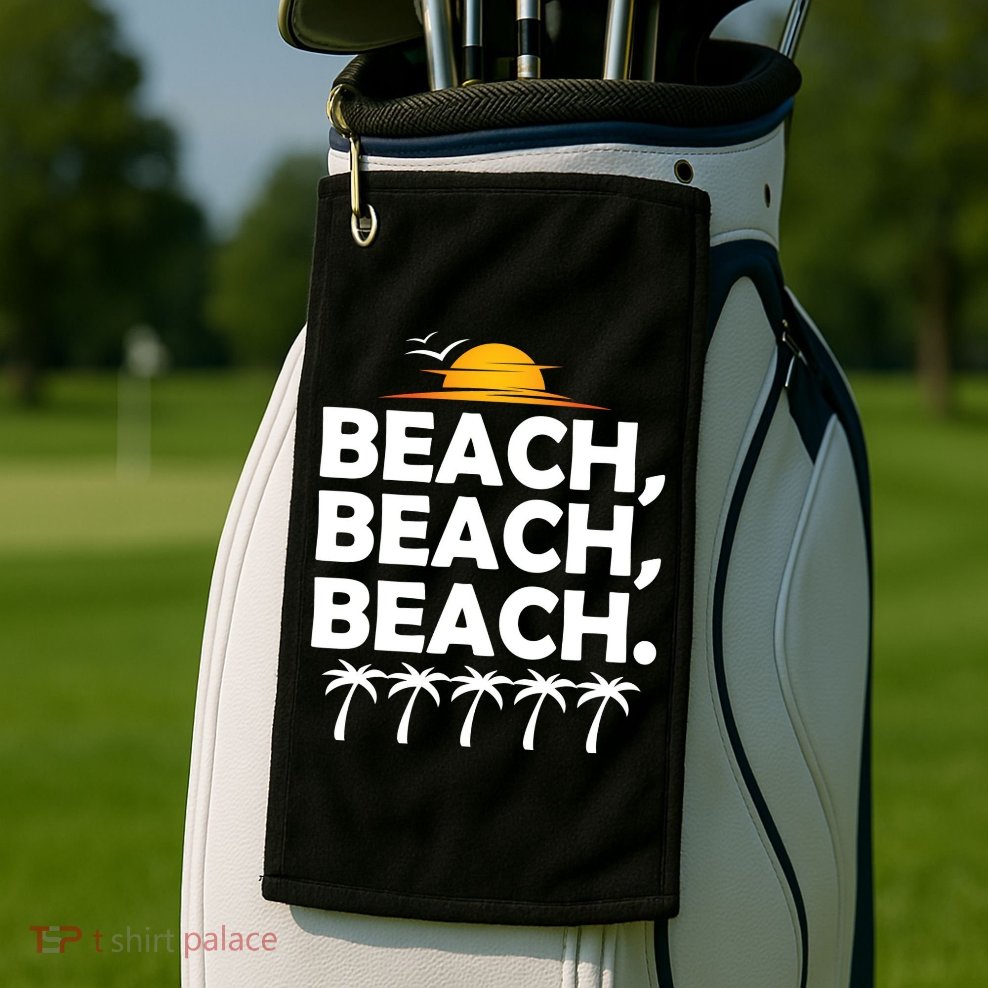 Beach Beach Beach Golf Towel