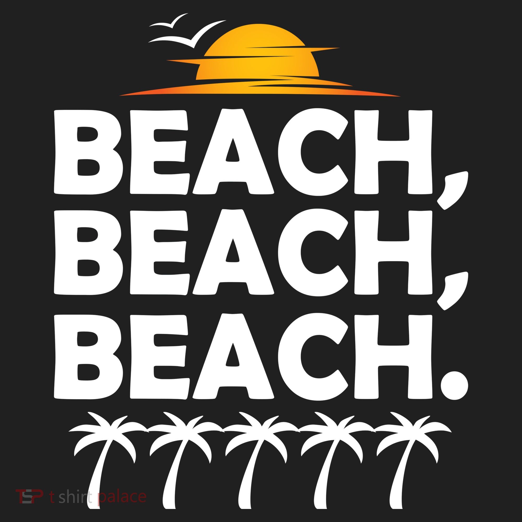 Beach Beach Beach Golf Towel