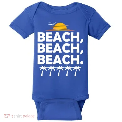 Beach Beach Beach Baby Bodysuit