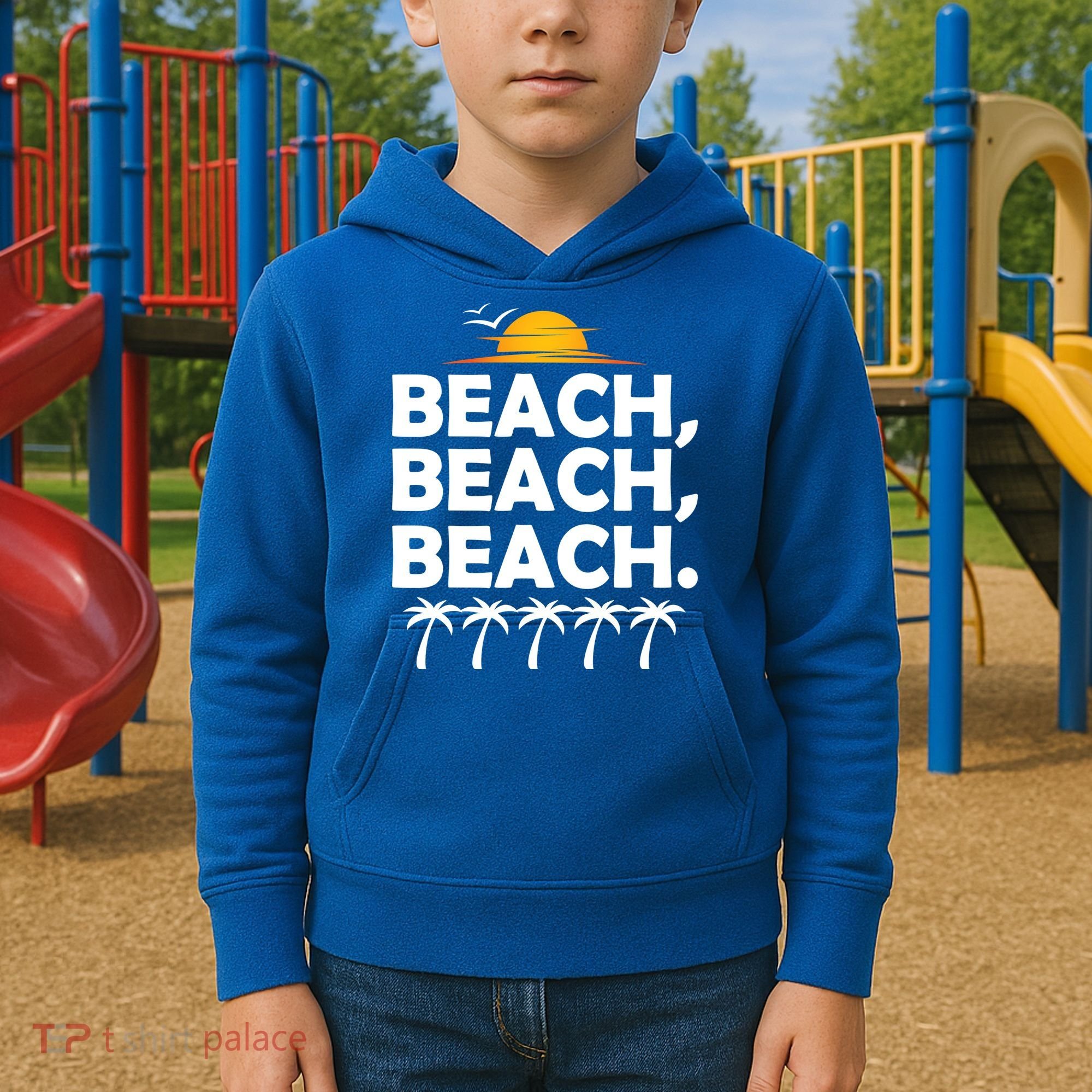Beach Beach Beach Kids Hoodie