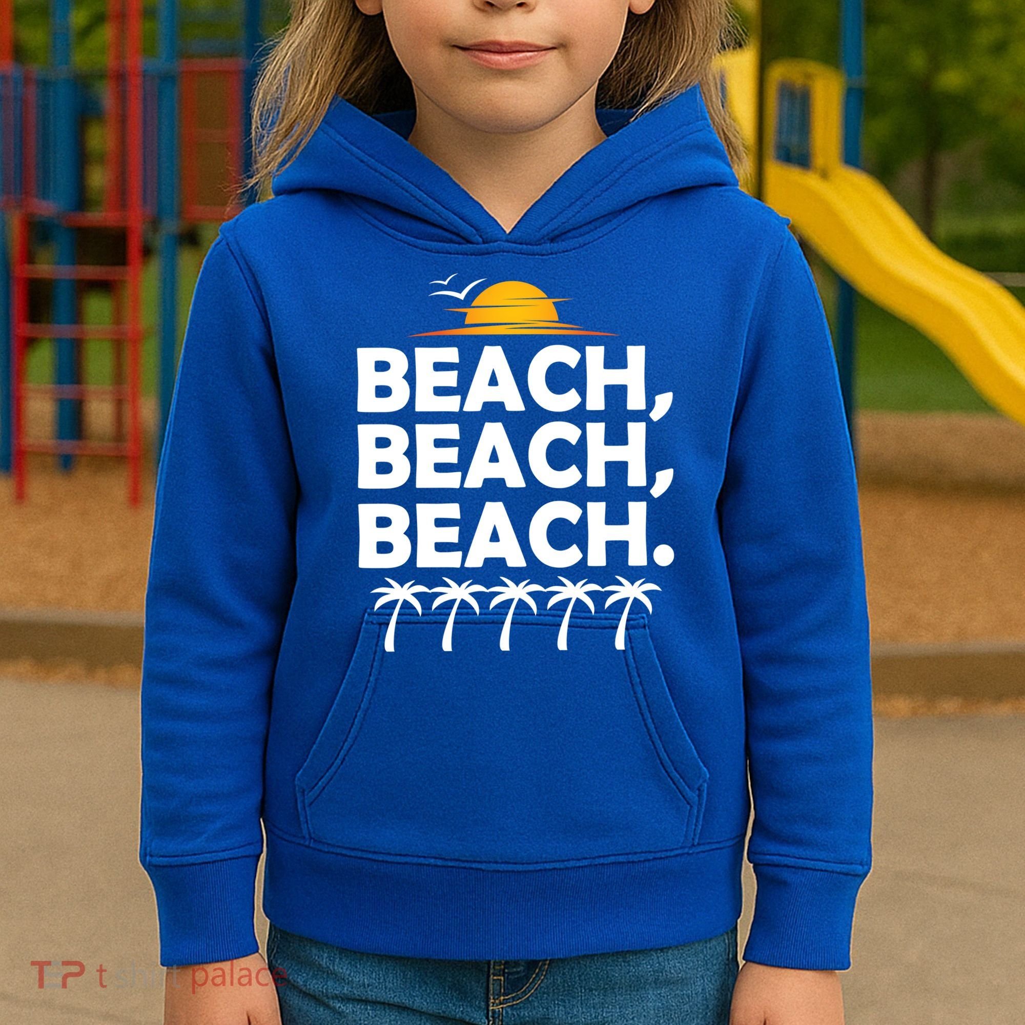 Beach Beach Beach Kids Hoodie