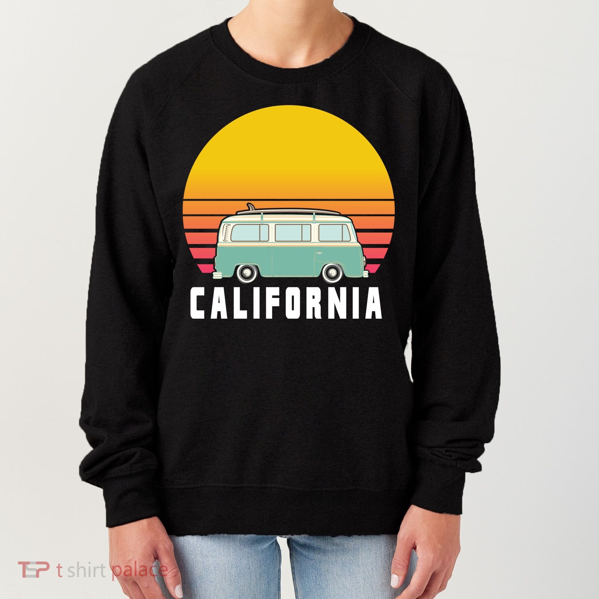 Beach Bum California Hippie Van Women's Sweatshirt