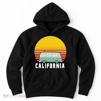 Beach Bum California Hippie Van Hoodie