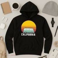 Beach Bum California Hippie Van Hoodie thumb 3
