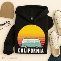 Beach Bum California Hippie Van Hoodie thumb 4