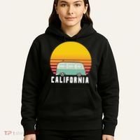 Beach Bum California Hippie Van Hoodie thumb 5