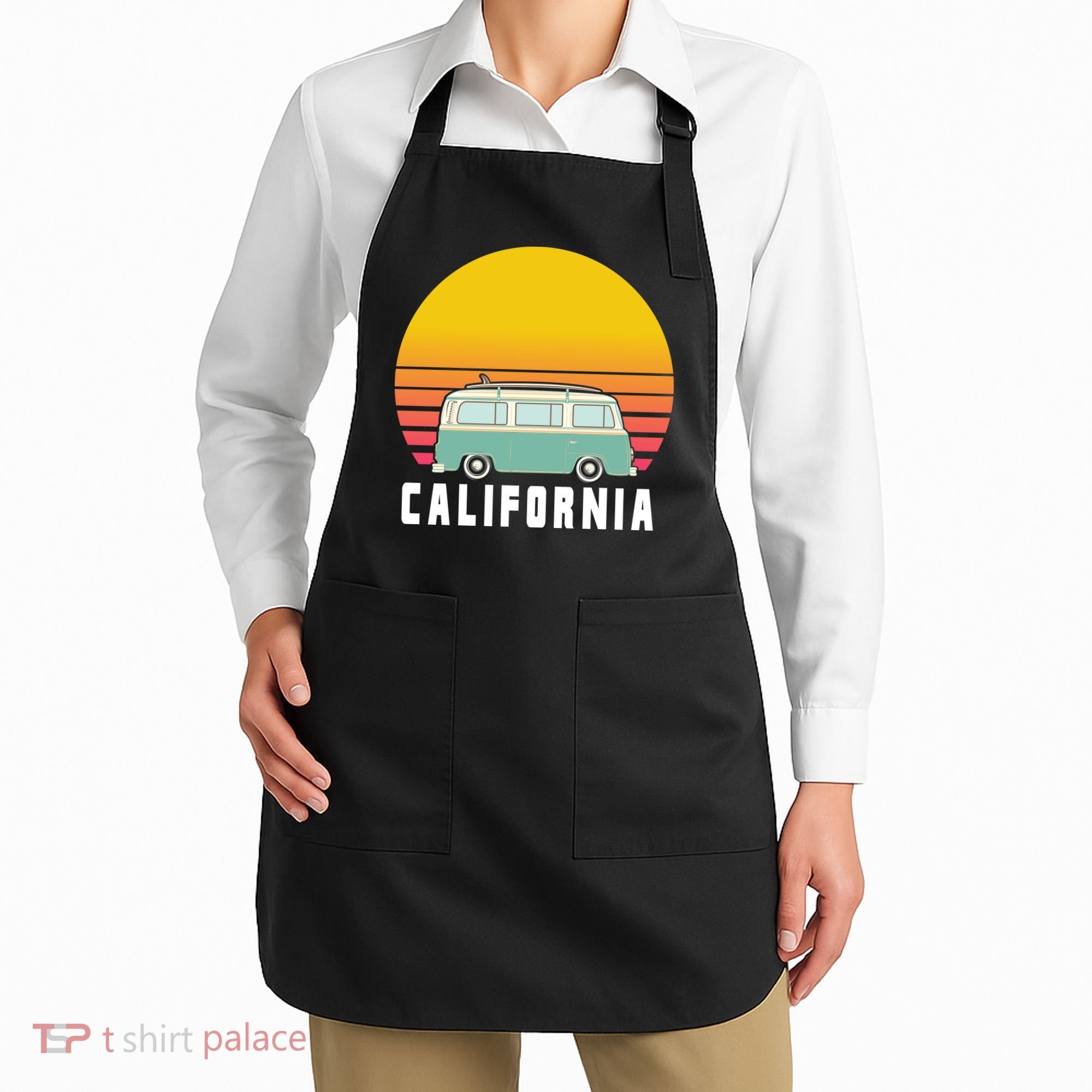 Beach Bum California Hippie Van Apron