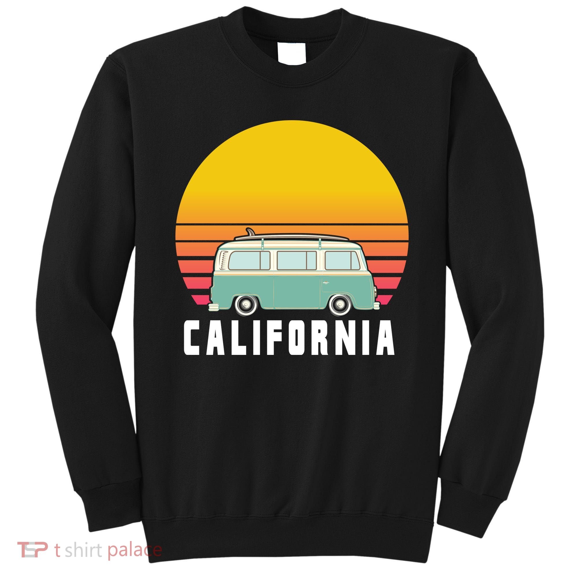 Beach Bum California Hippie Van Sweatshirt