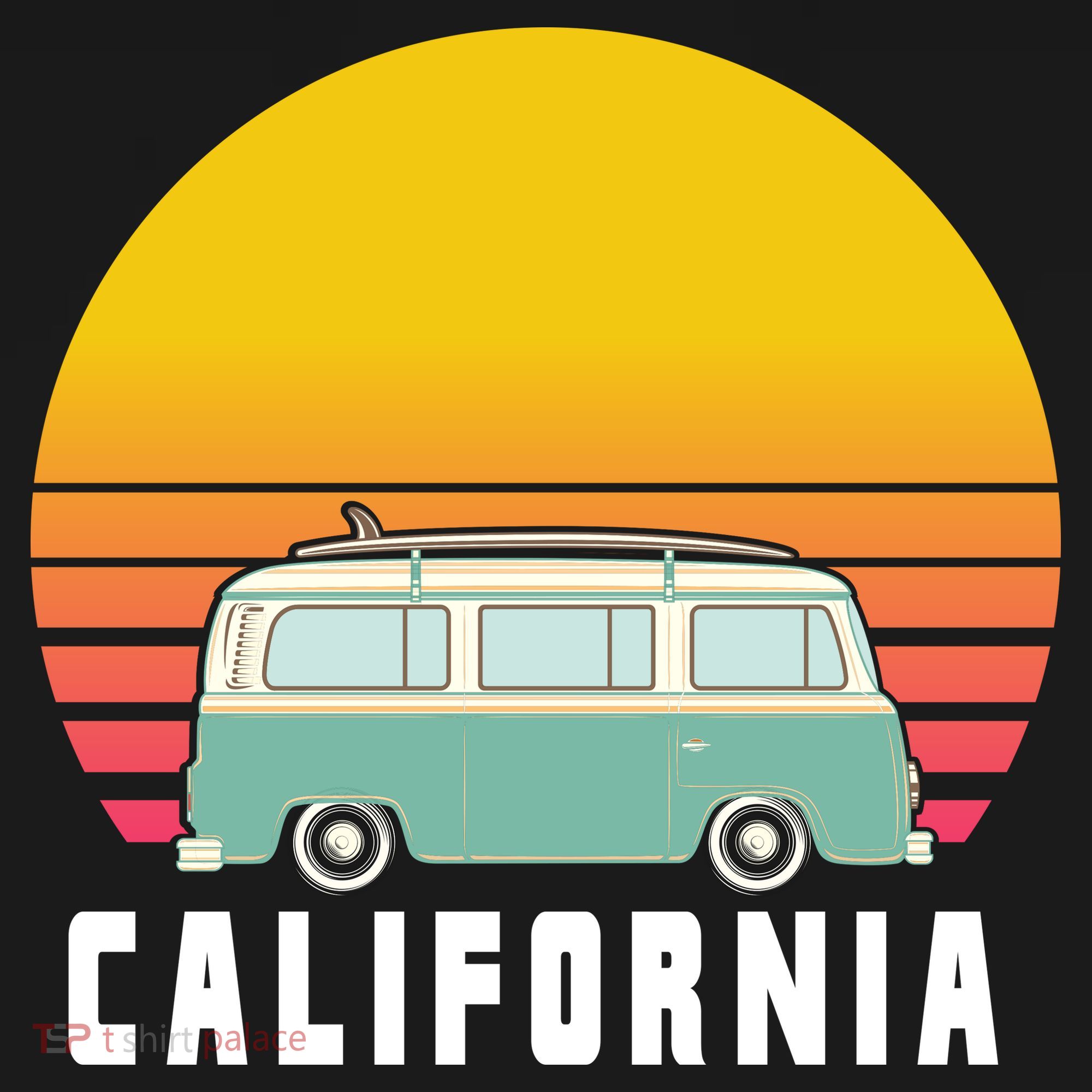 Beach Bum California Hippie Van Backpack