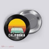 Beach Bum California Hippie Van Button thumb 0