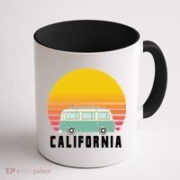 Beach Bum California Hippie Van Coffee Mug thumb 1
