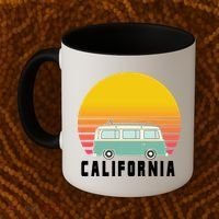 Beach Bum California Hippie Van Coffee Mug thumb 2