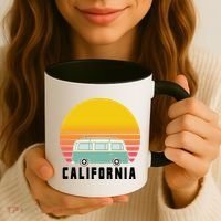 Beach Bum California Hippie Van Coffee Mug thumb 3