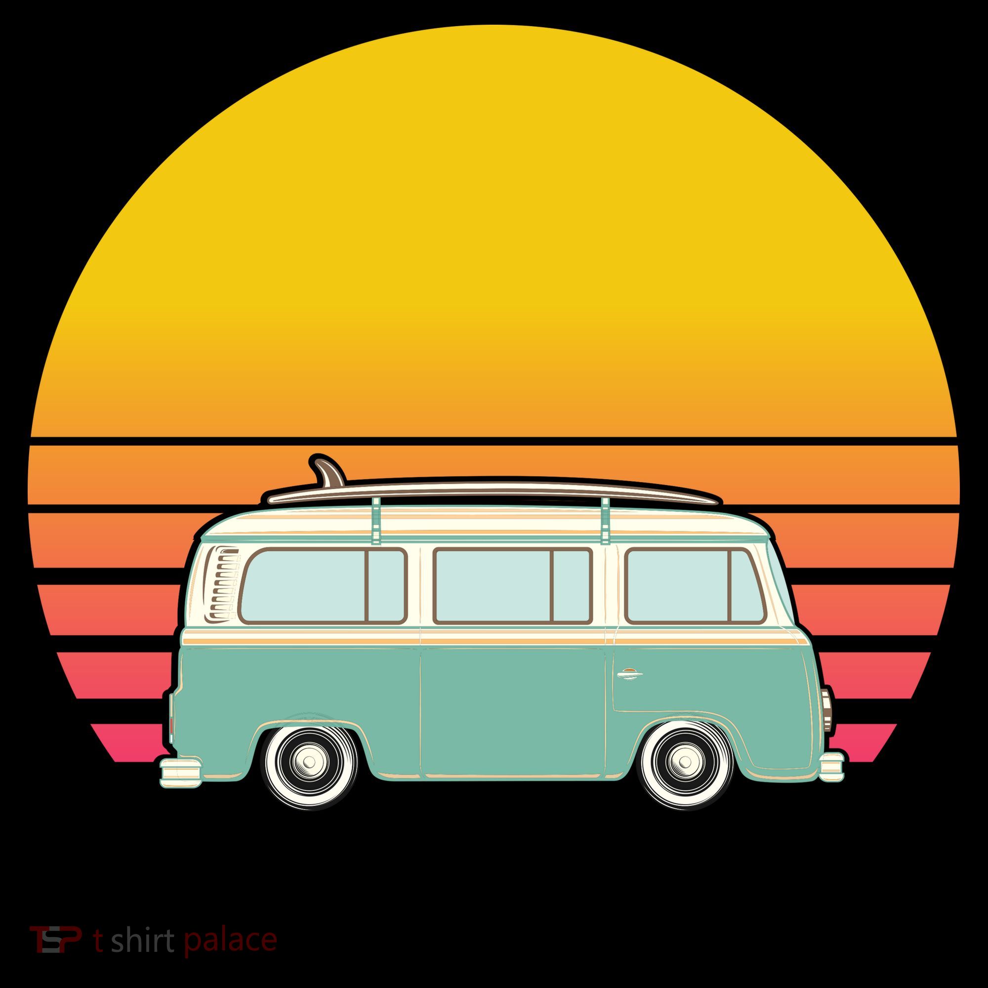 Beach Bum California Hippie Van Coffee Mug