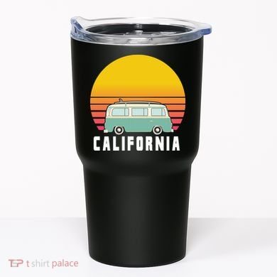 Beach Bum California Hippie Van Tumbler