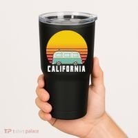 Beach Bum California Hippie Van Tumbler thumb 2
