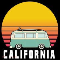 Beach Bum California Hippie Van Mousepad thumb 1
