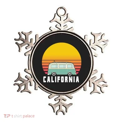 Beach Bum California Hippie Van Ornament