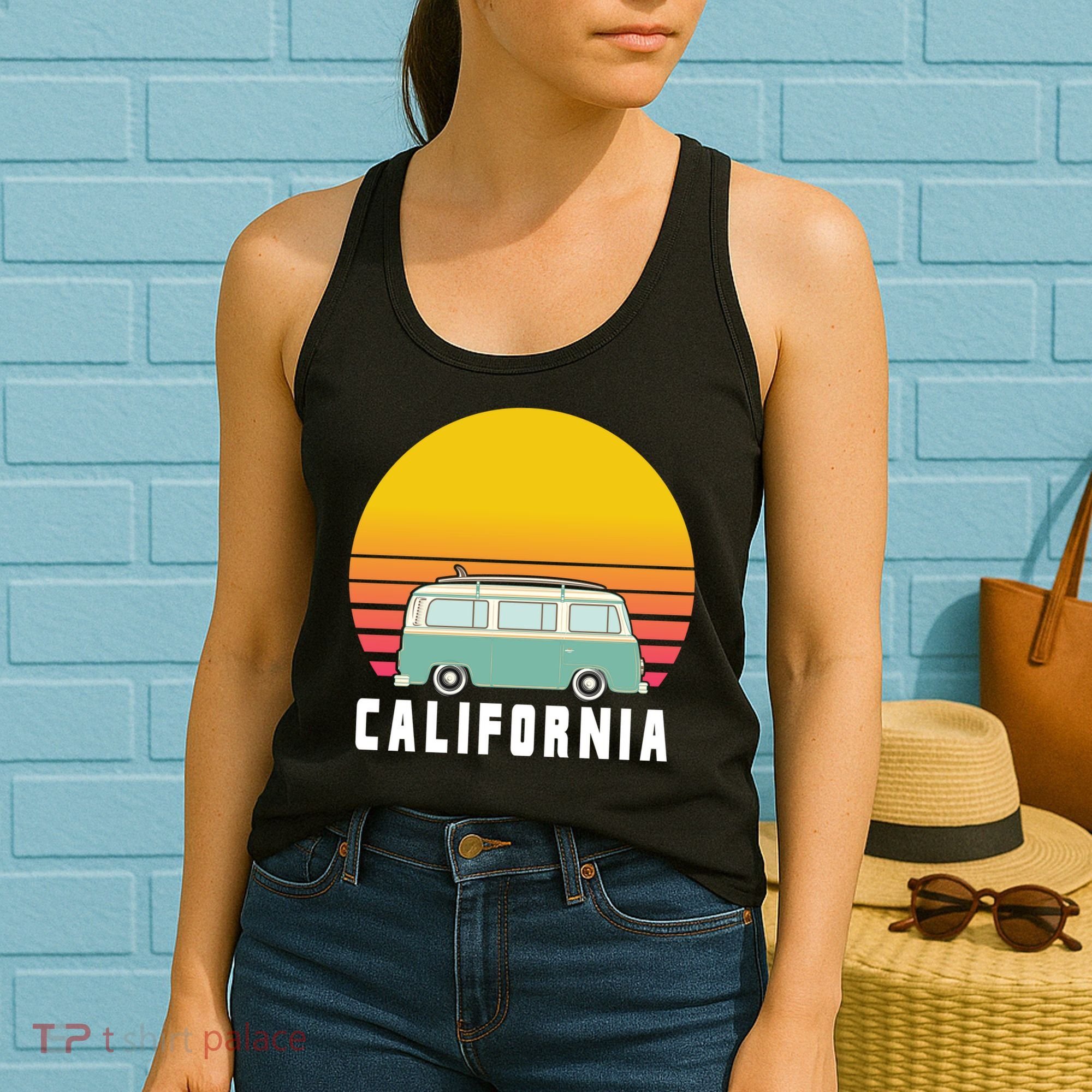 Beach Bum California Hippie Van Women's Tank Top