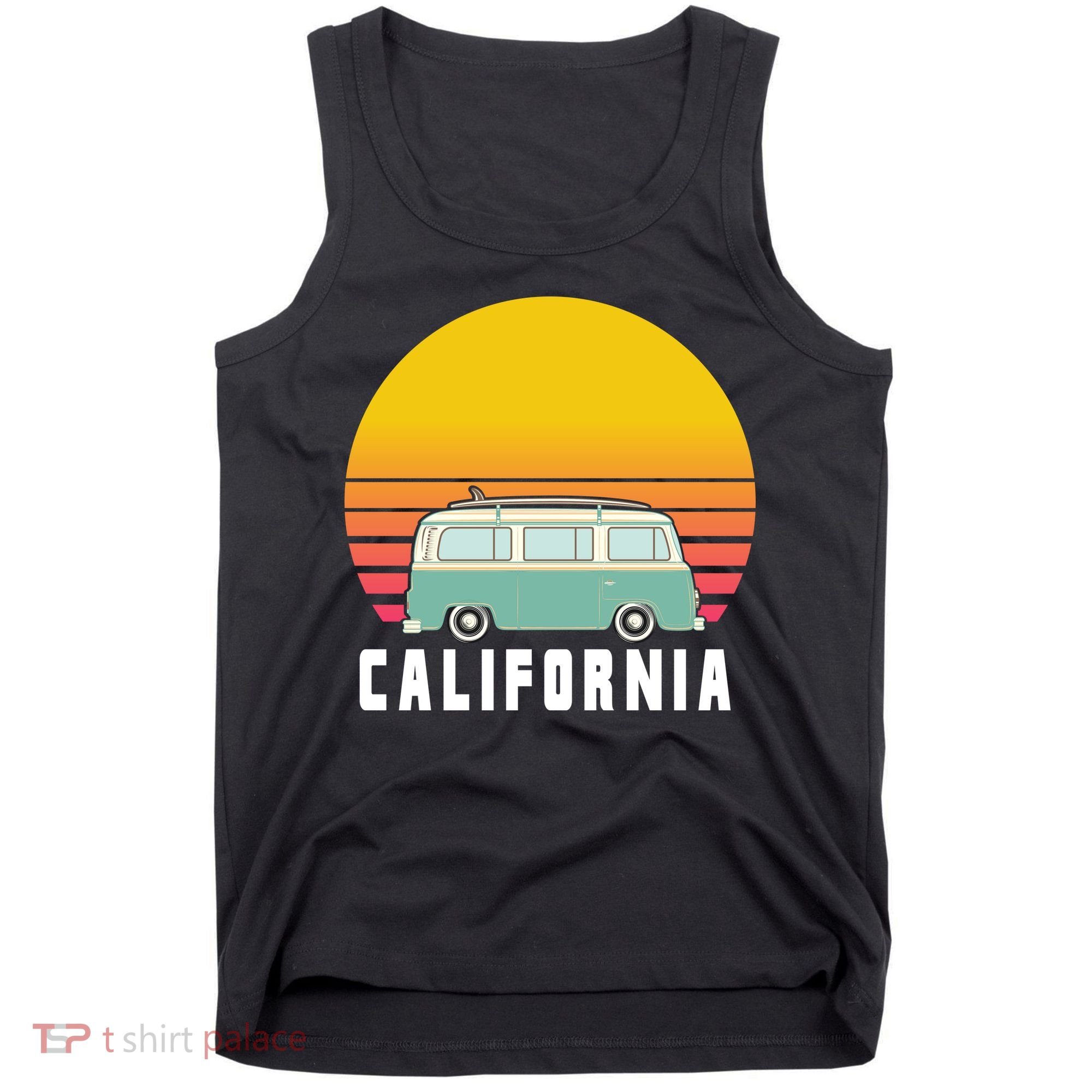 Beach Bum California Hippie Van Tank Top