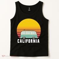 Beach Bum California Hippie Van Tank Top thumb 2
