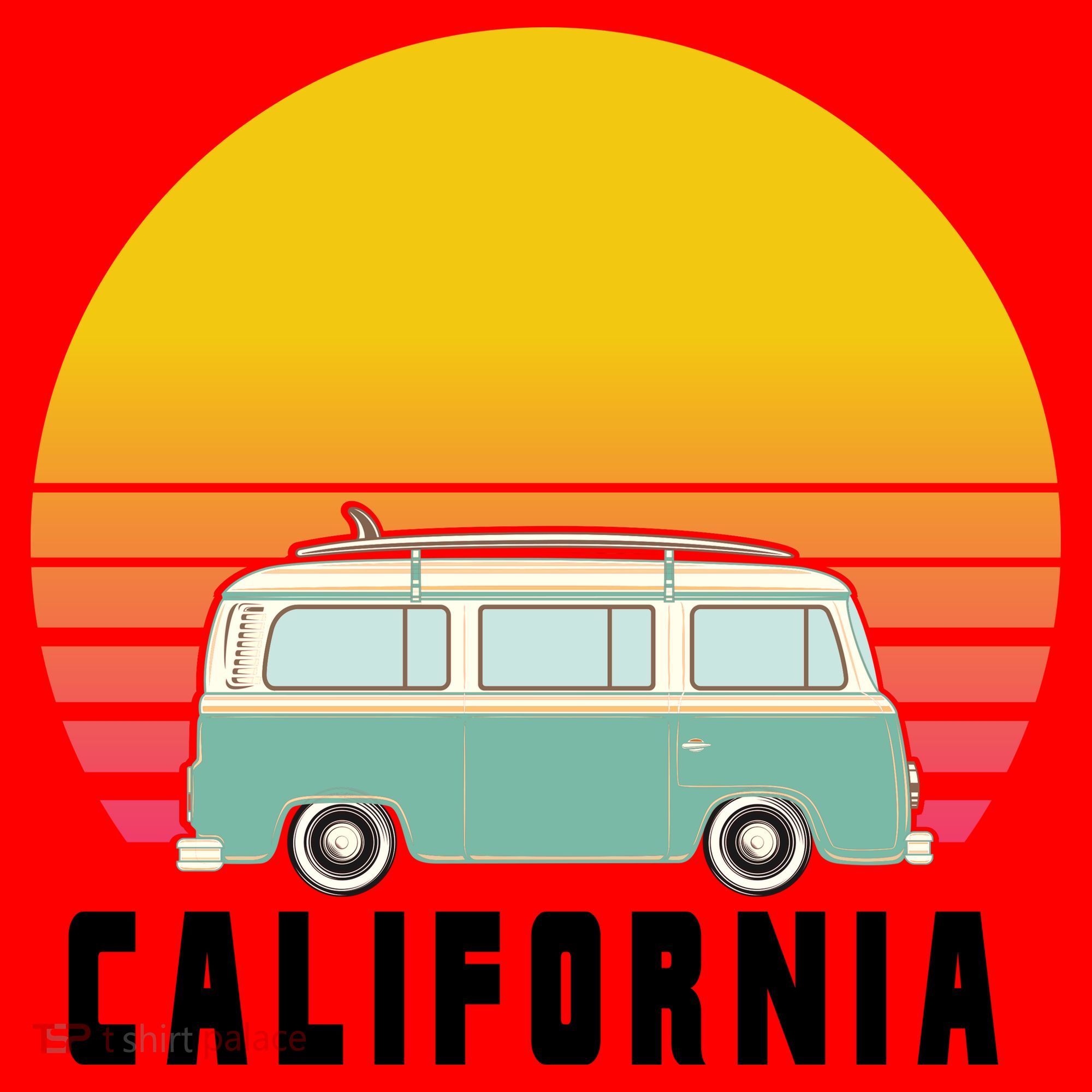 Beach Bum California Hippie Van Santa Hat
