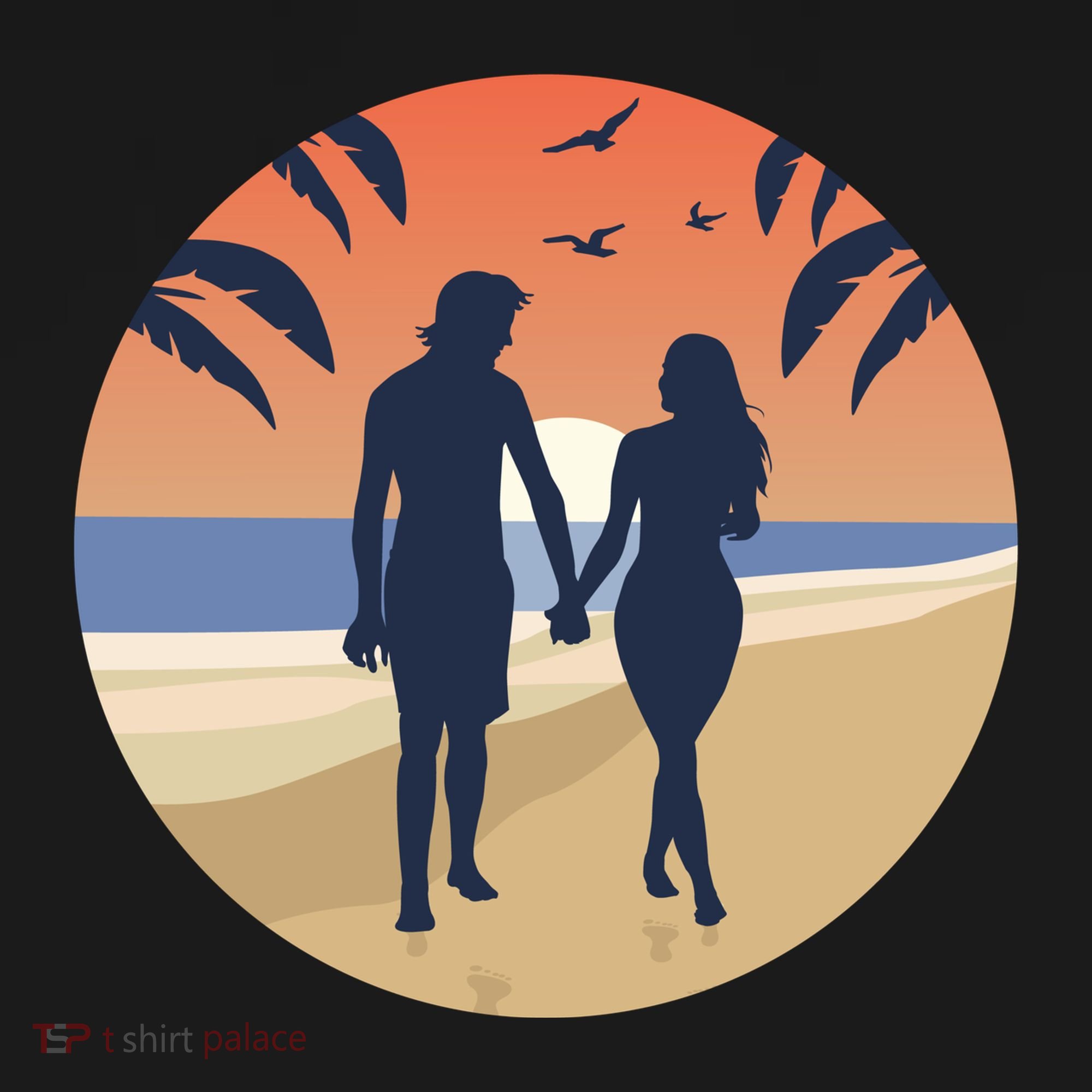 Beach Couple Ornament