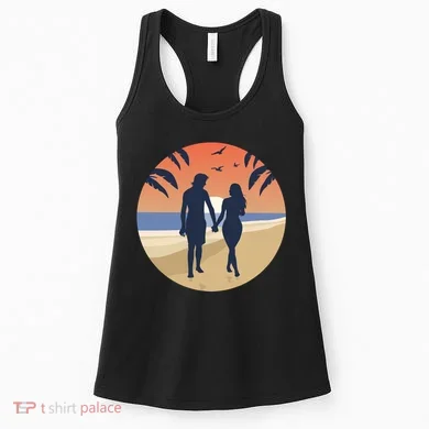 Beach Couple Women's Tank Top