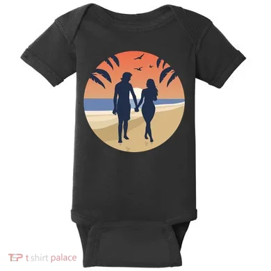 Beach Couple Baby Bodysuit