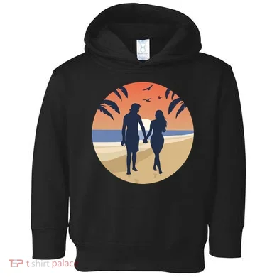 Beach Couple Toddler Hoodie