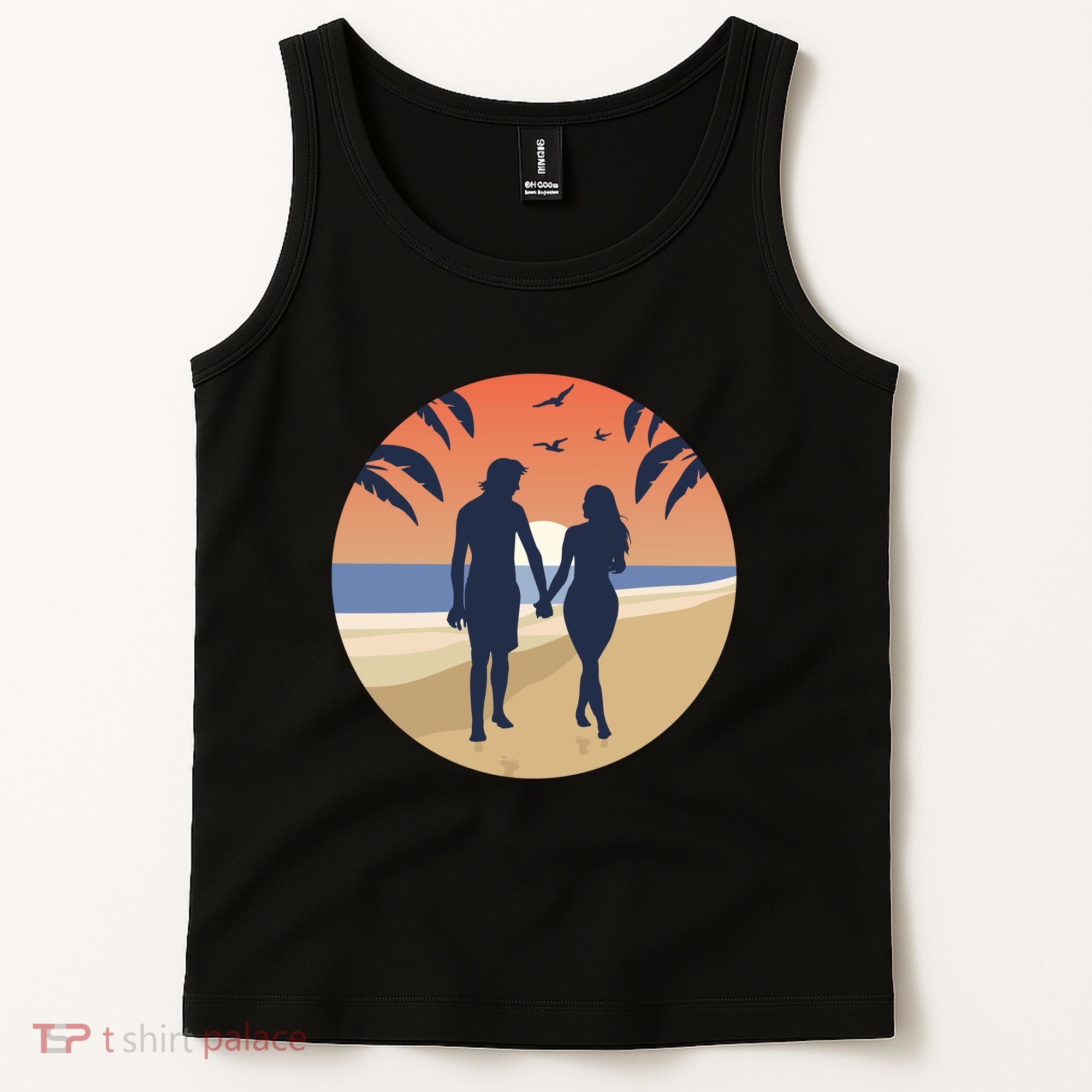 Beach Couple Tank Top