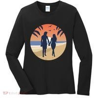 Beach Couple Women's Long Sleeve Shirt thumb 0