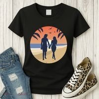 Beach Couple Women's T-Shirt thumb 3
