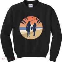 Beach Couple Kids Sweatshirt thumb 0