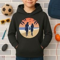 Beach Couple Kids Hoodie thumb 2