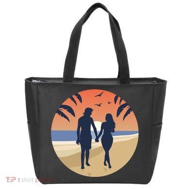Beach Couple Tote Bag