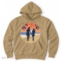 Beach Couple Hoodie thumb 0