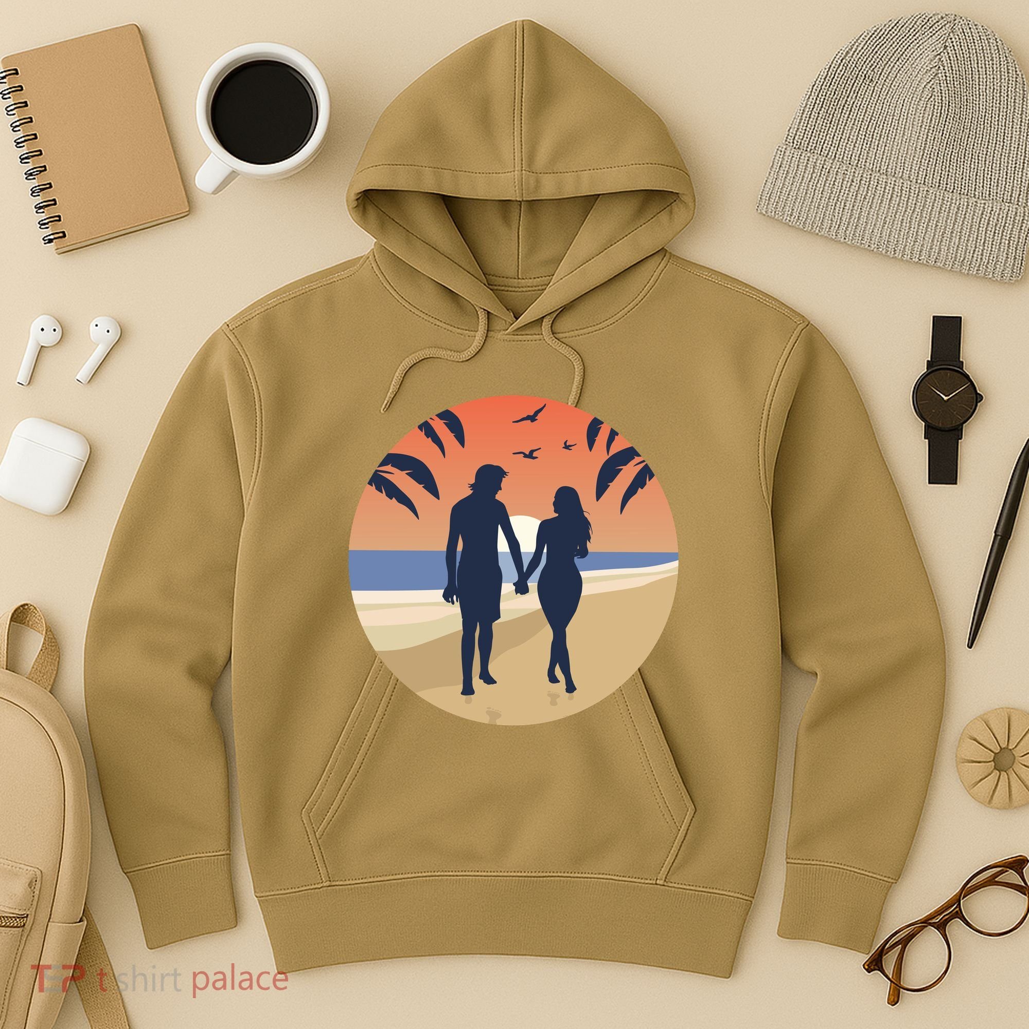 Beach Couple Hoodie