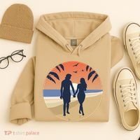 Beach Couple Hoodie thumb 4