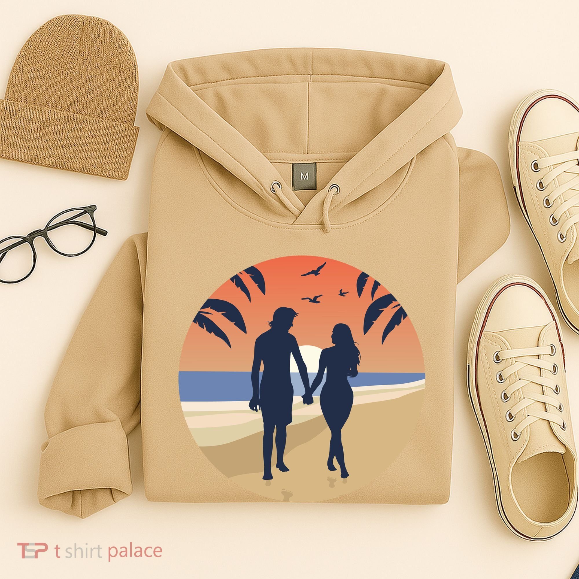 Beach Couple Hoodie