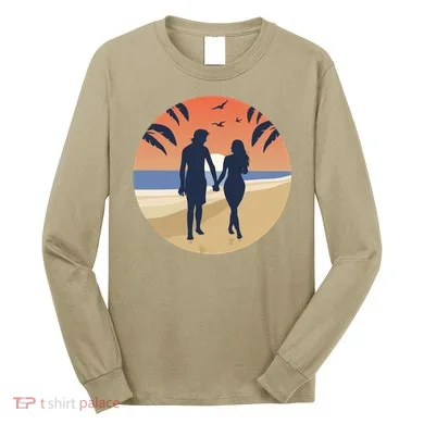 Beach Couple Long Sleeve Shirt