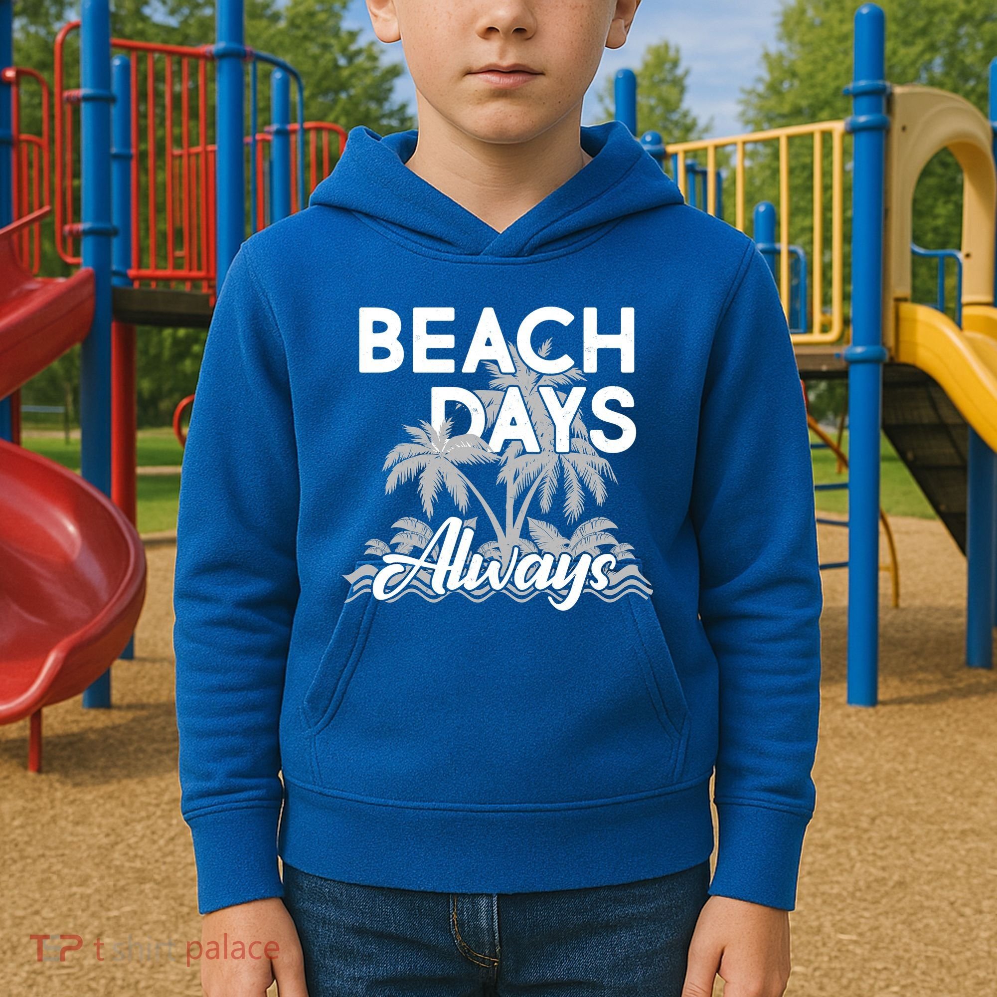 Beach Days Always Kids Hoodie