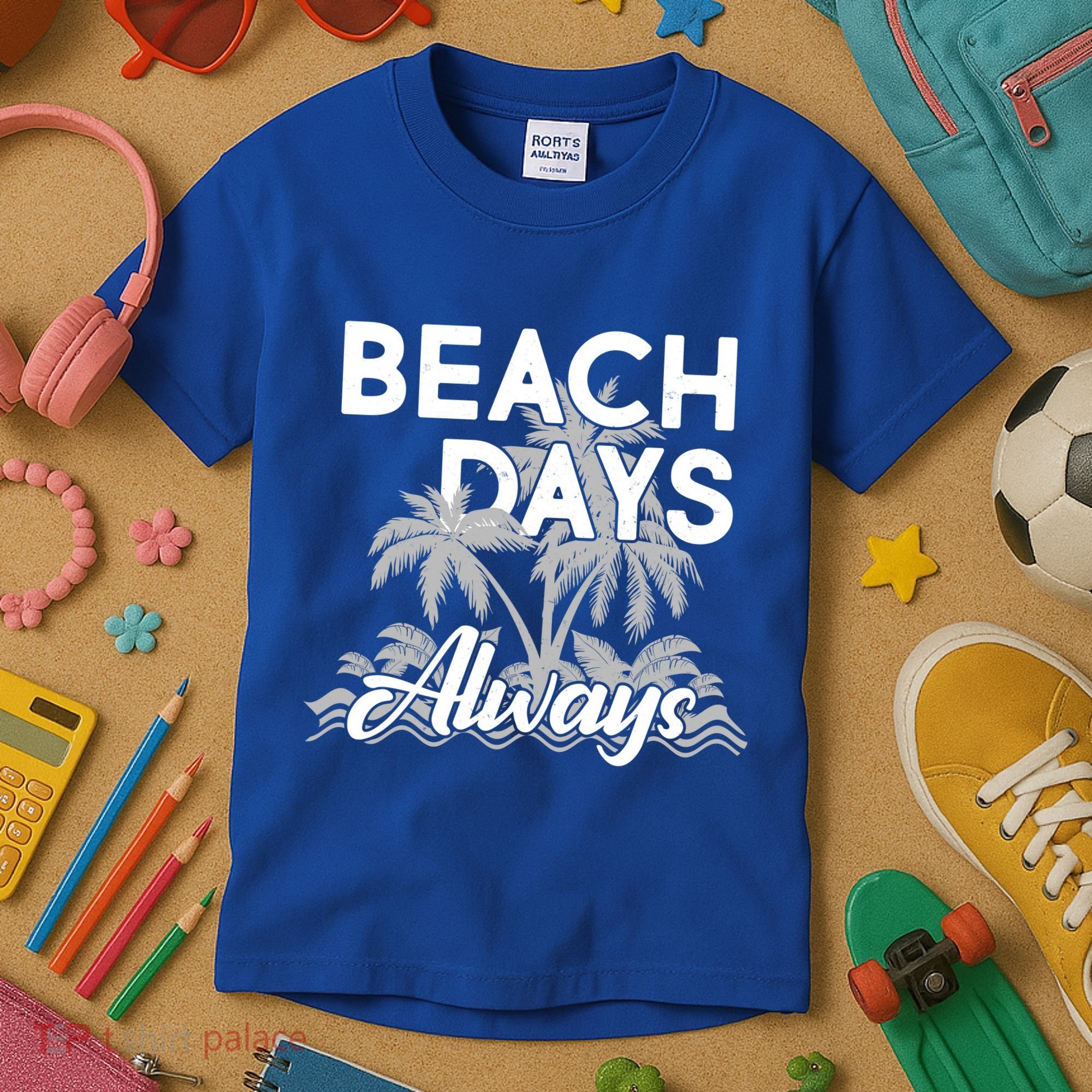 Beach Days Always Kids T-Shirt