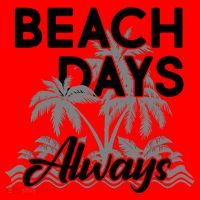 Beach Days Always Santa Hat thumb 1