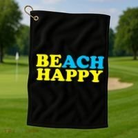 Beach Happy Golf Towel thumb 1