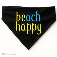 Beach Happy (Be Happy) USA-Made Doggie Bandana thumb 0