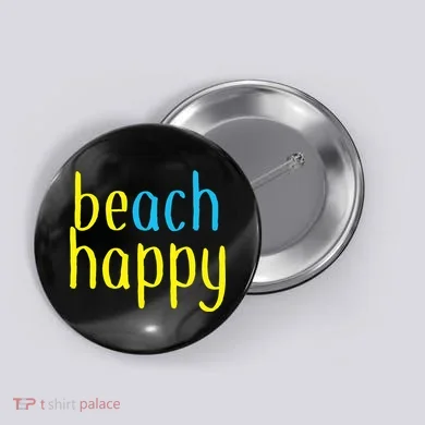Beach Happy (Be Happy) Button